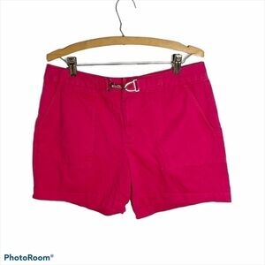 Chaps Shorts Pink Women’s Sz 10 Buckle Closure
